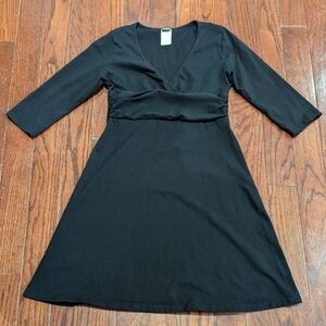 Patagonia Margot V-neck Organic cotton dress - medium- black